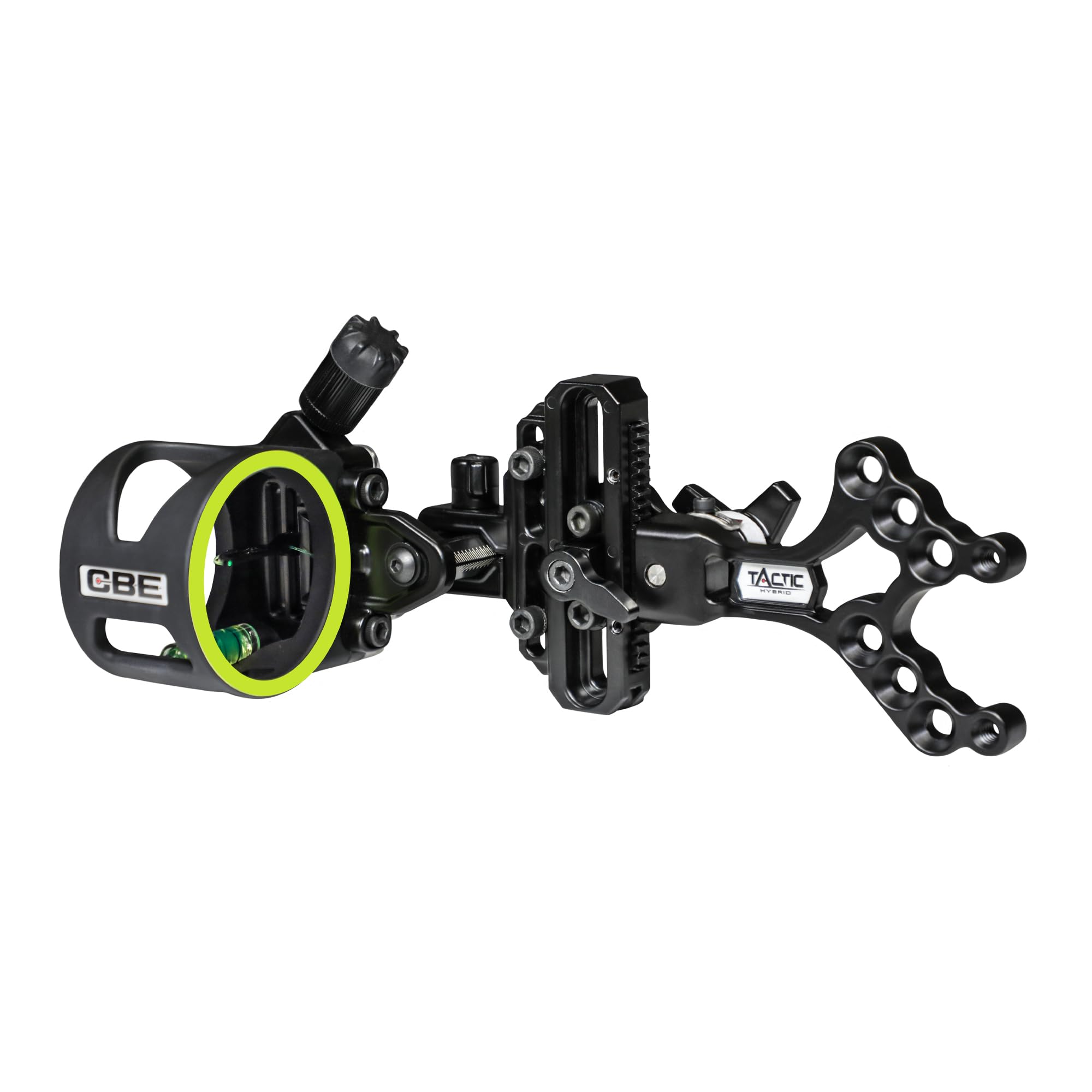 CBE Tactic Hybrid 1-Pin Bow Sight with floating pin for precise, quick target acquisition.