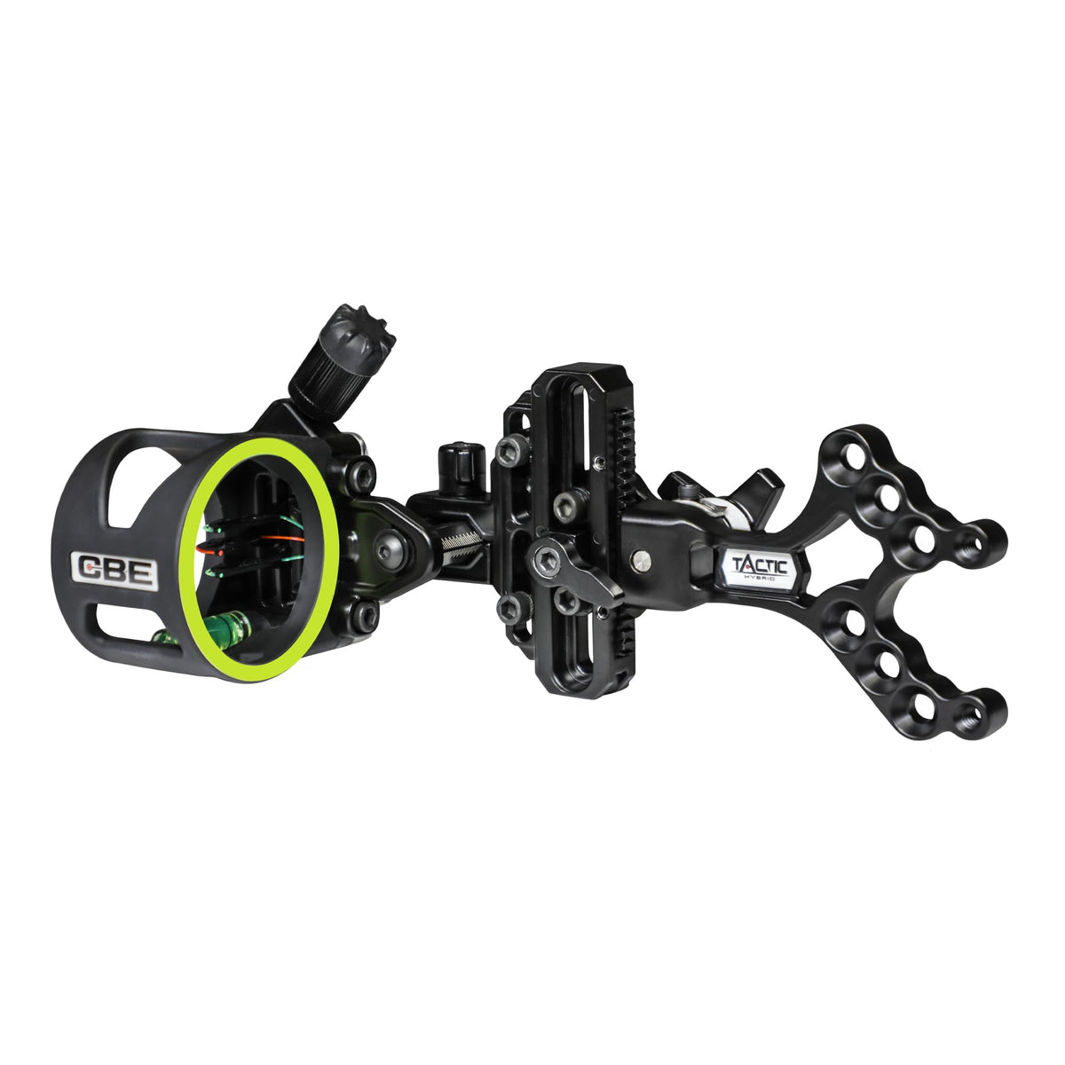 CBE Tactic Hybrid floating pin with rapid stop for fast, precise target acquisition.