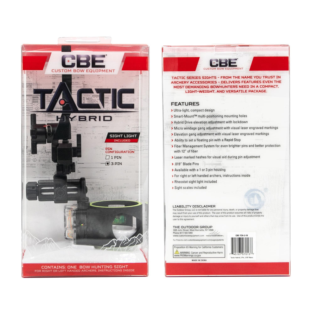 CBE Tactic Hybrid smart mount with multi-positioning holes enhances setup flexibility.