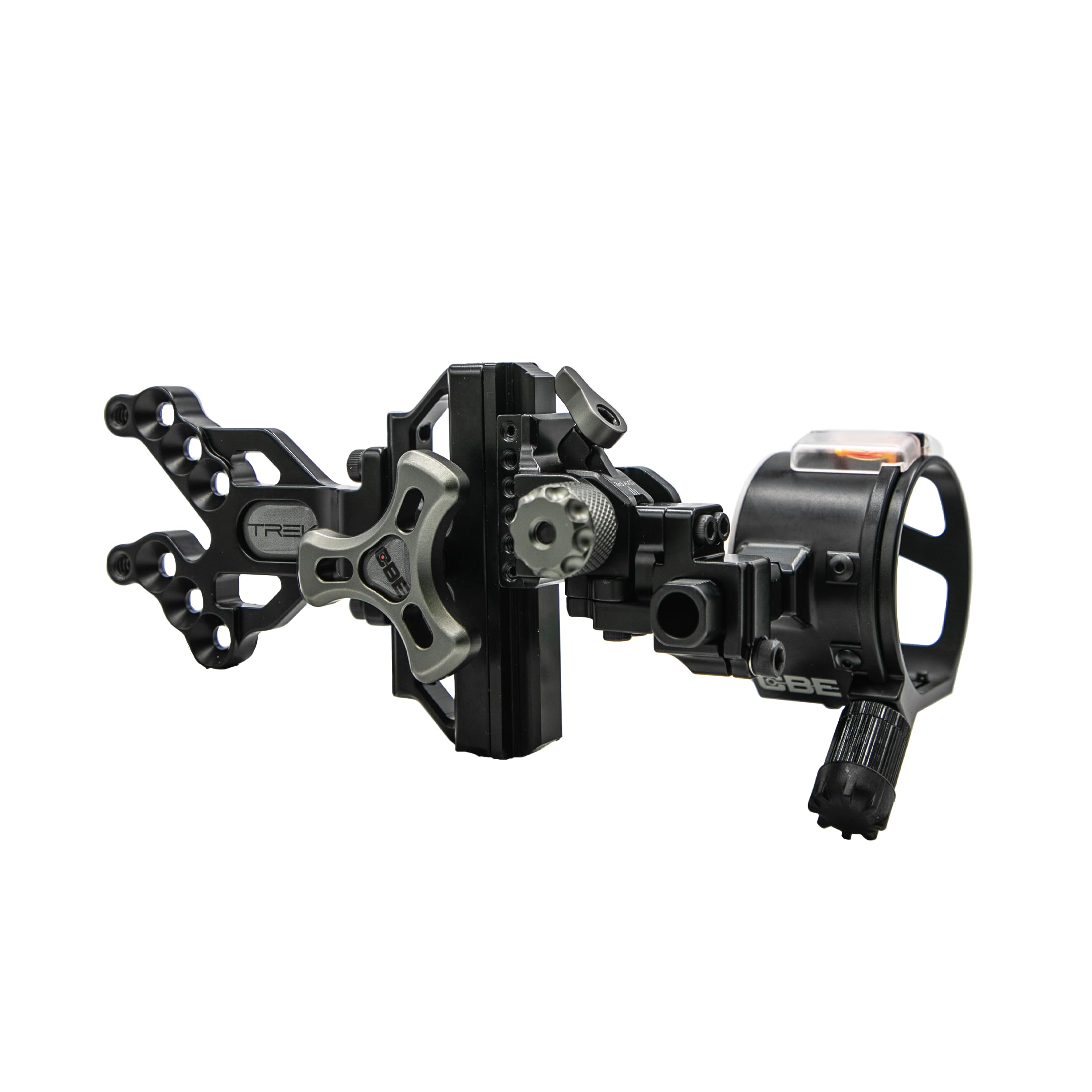CBE Trek vertical pin dual-indicator setup showing two vertical pins for quick reference