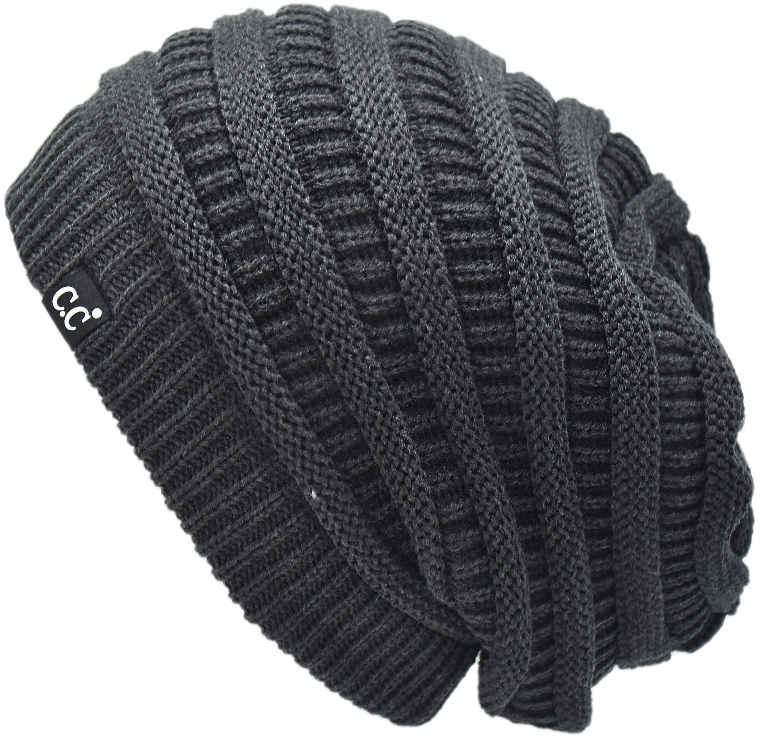 C.C unisex slouchy beanie designed for a comfortable oversized fit.