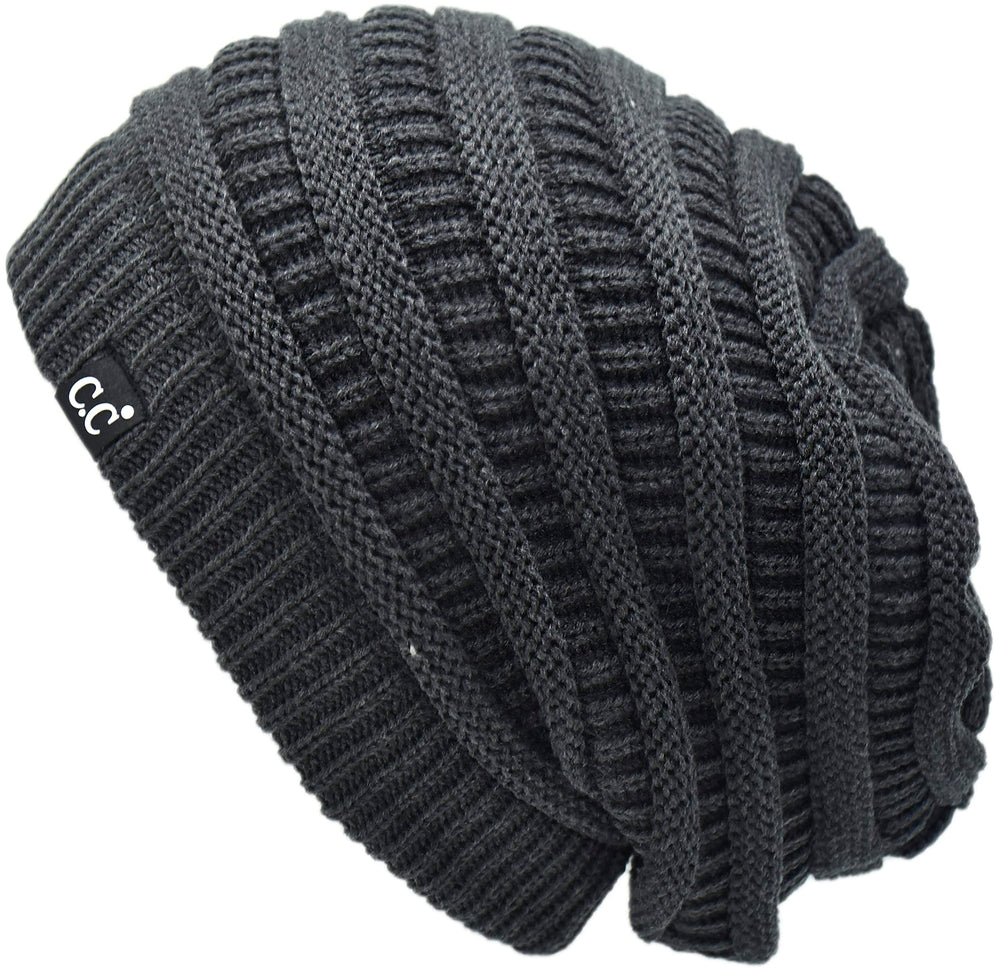 C.C unisex slouchy beanie designed for a comfortable oversized fit.
