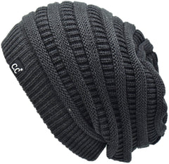 C.C unisex slouchy beanie designed for a comfortable oversized fit.