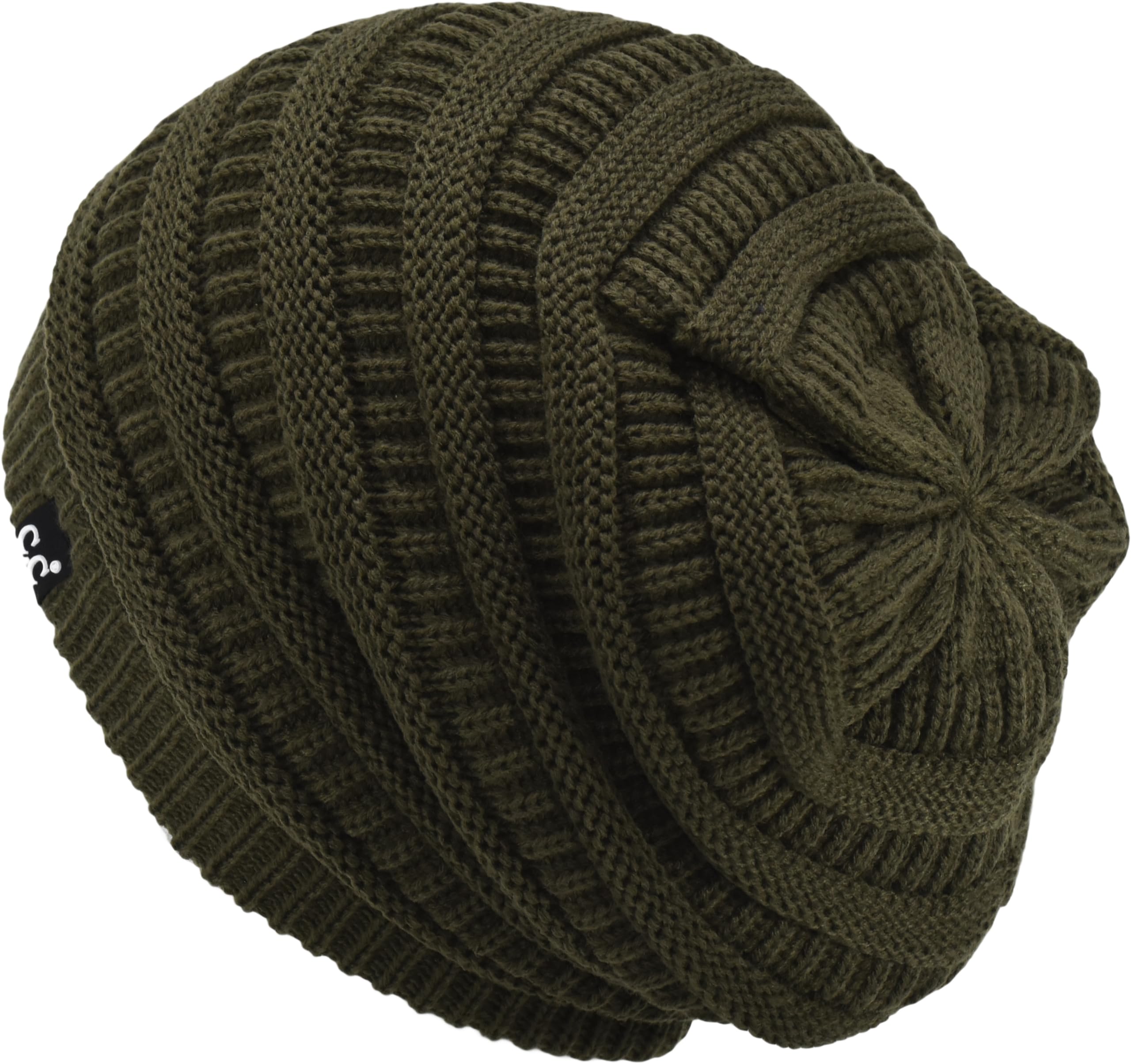 C.C knit interior stitch detail, double-layer warmth