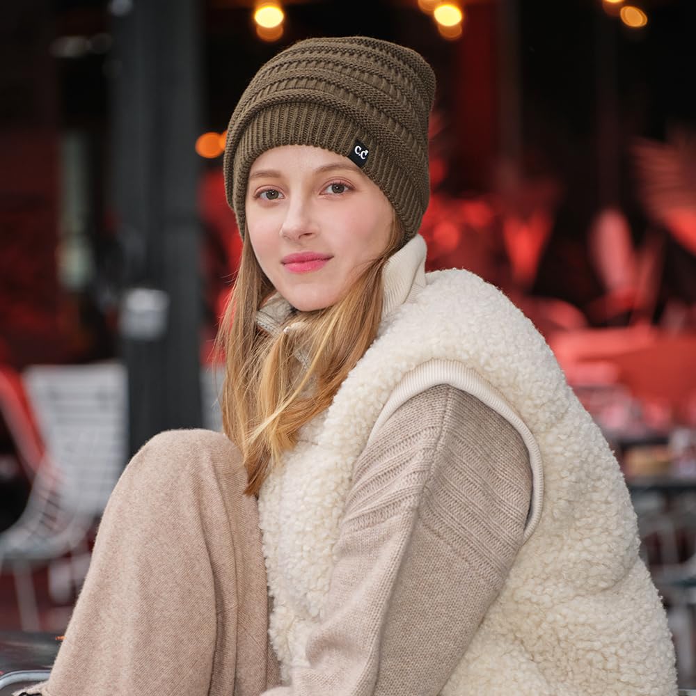C.C outer knit acrylic texture close-up for comfortable all-day warmth
