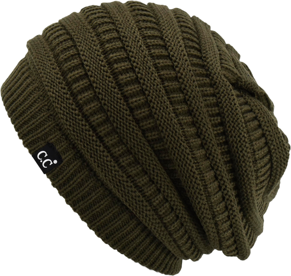 C.C oversized slouch beanie, flex-fit for men and women