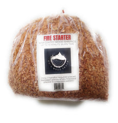 CC's Wood Shack Fire Starter packaging, compact and store-friendly.