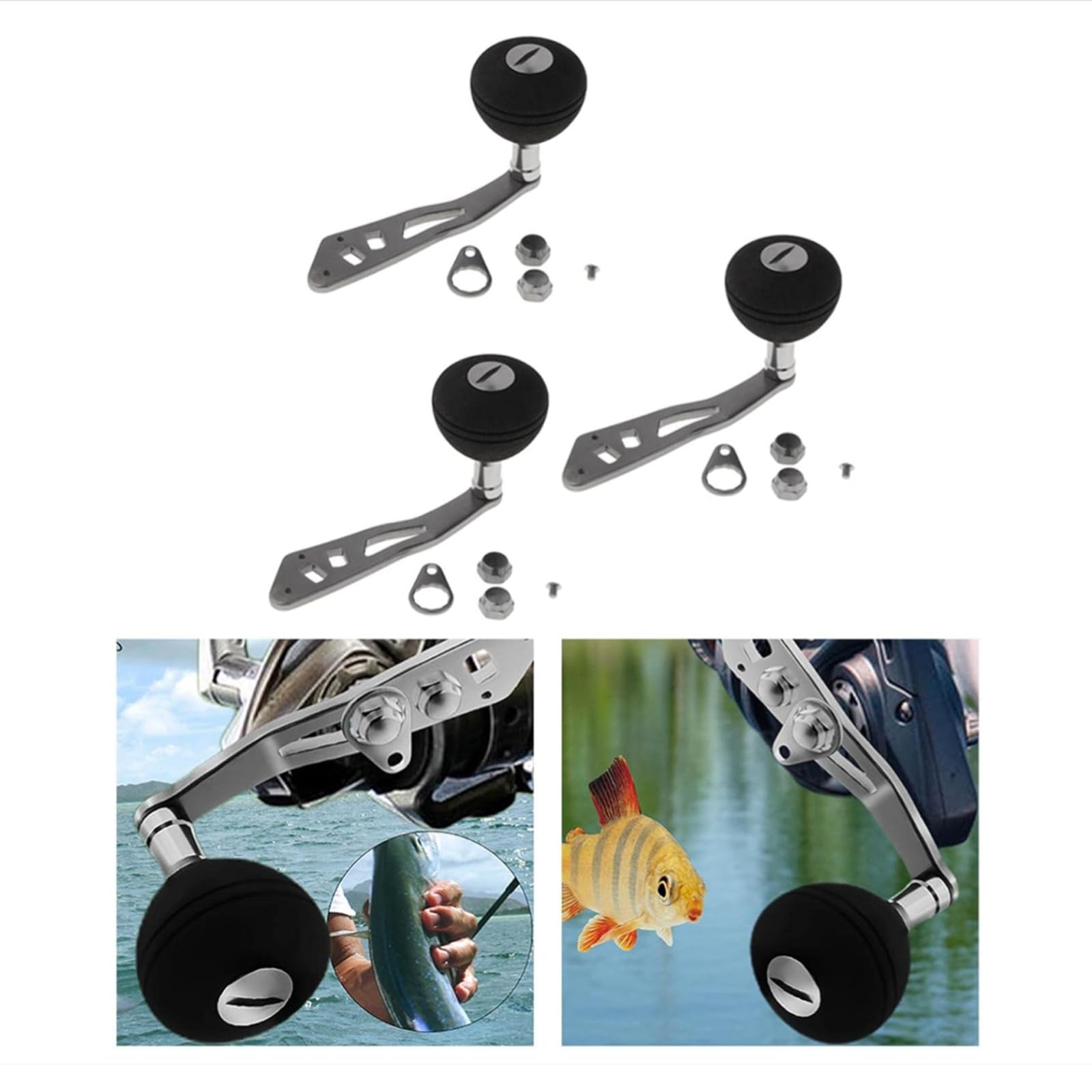 Corrosion-resistant reel handle for saltwater and freshwater use