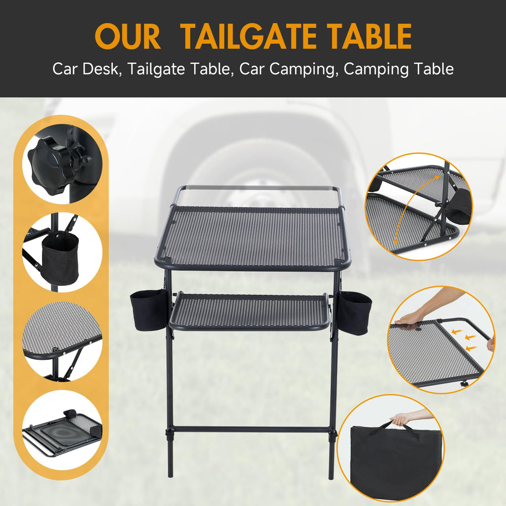 CDEN tailgate table durable and lightweight for camping