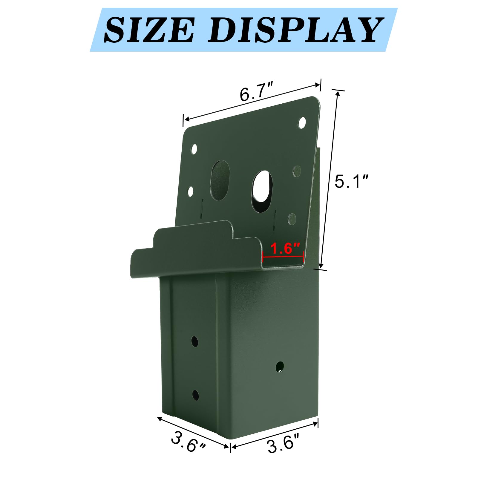 CDFYJHFDQ compound angle bracket showing pre-drilled holes for alignment