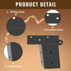 CDFYJHFDQ deer stand bracket stability highlighting secure vertical support