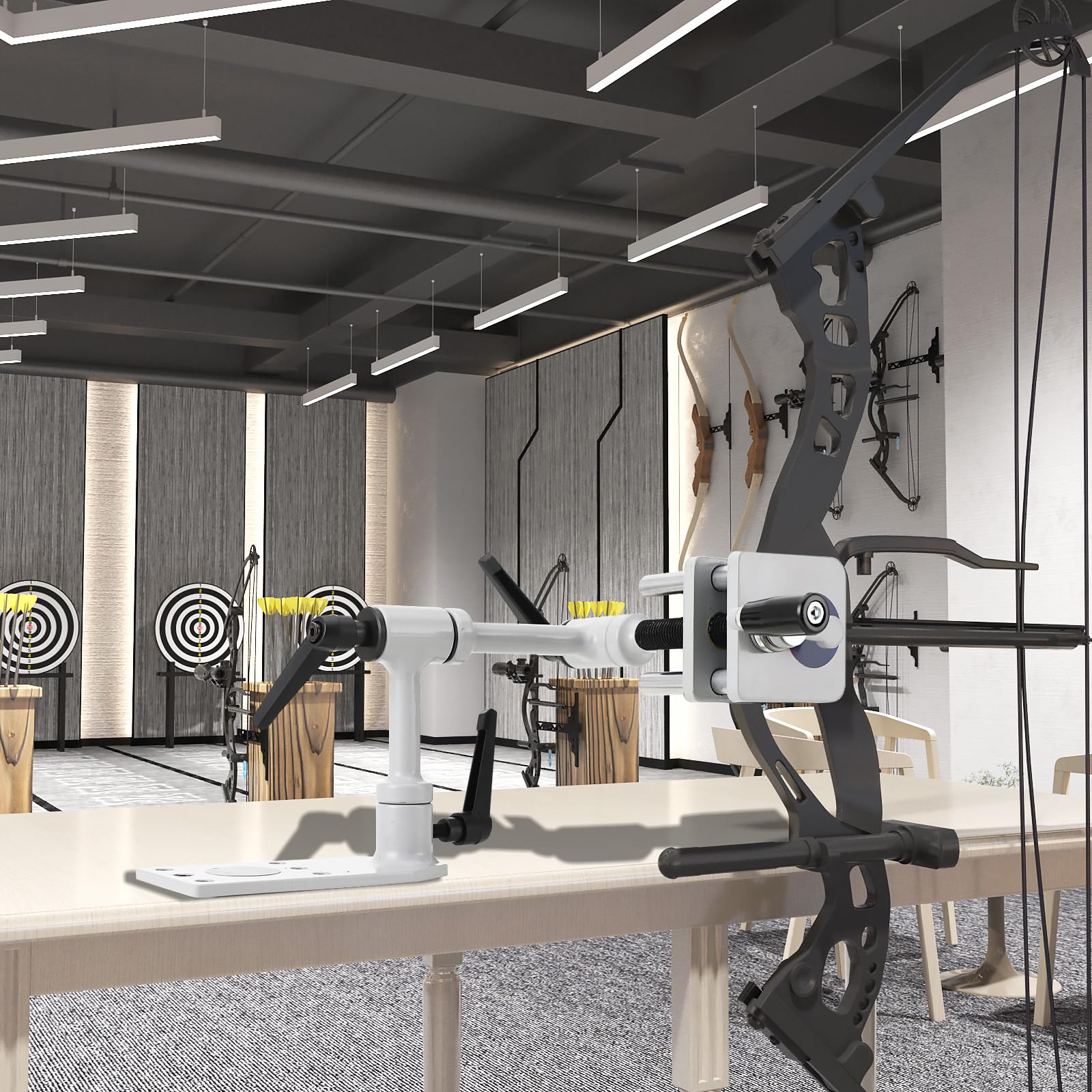 CDZHLTG jaw-width adjustment 10-60mm accommodates different bows.