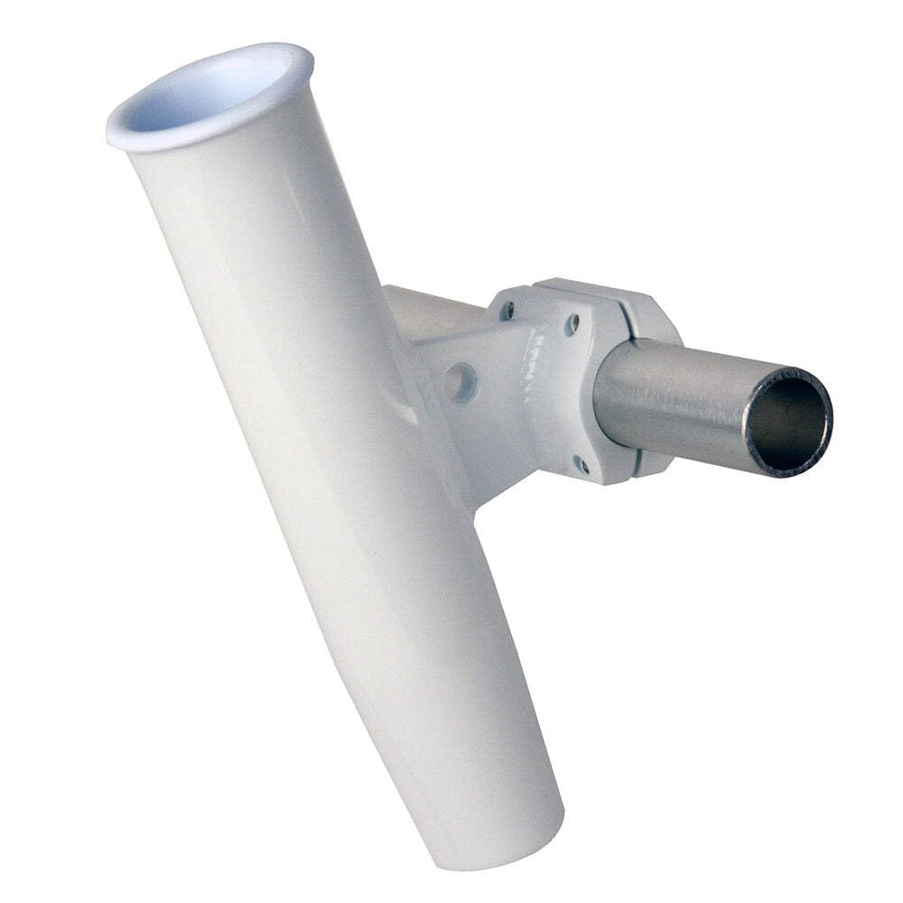 CE Smith aluminum horizontal rod holder secures 1-5/16 inch rods for easy on-deck organization.