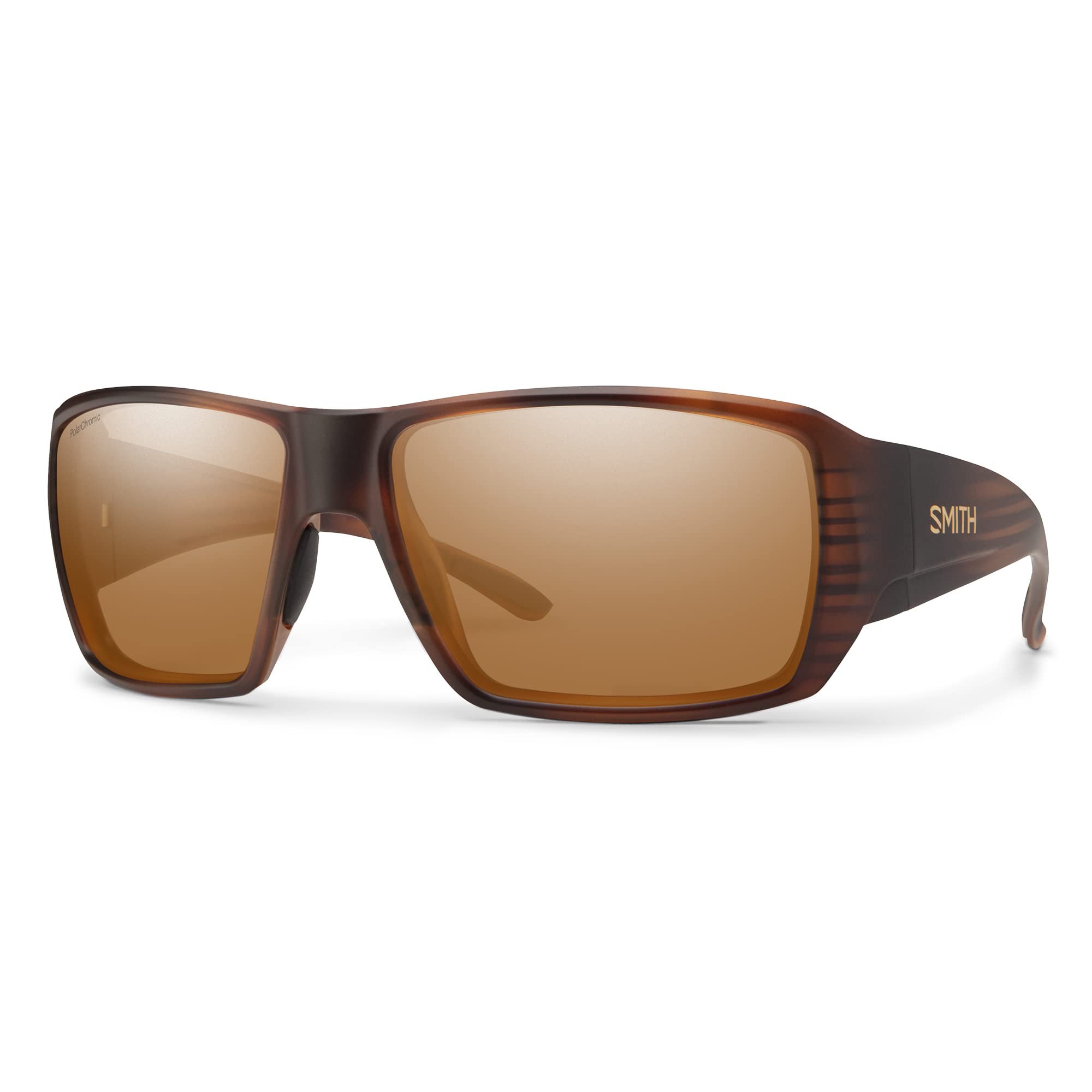 CE Smith Guides Choice S sunglasses matte tortoise copper mirror lenses with vivid color.