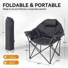 ceamorfco heated camping chair seat zone for leg warmth during outdoor use