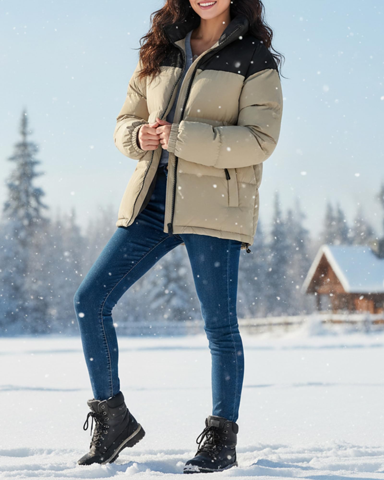 Ceauros men's winter coat breathable interior for comfortable all-day wear