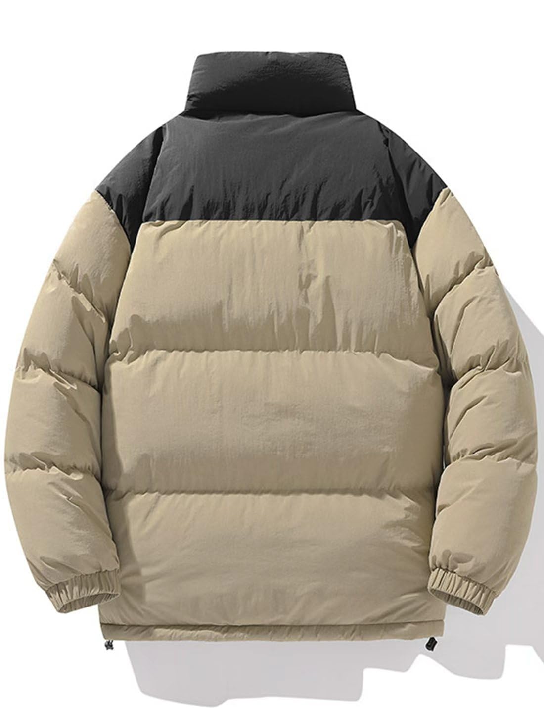 Ceauros puffer jacket elastic cuffs and drawstring hem seal in warmth outdoors