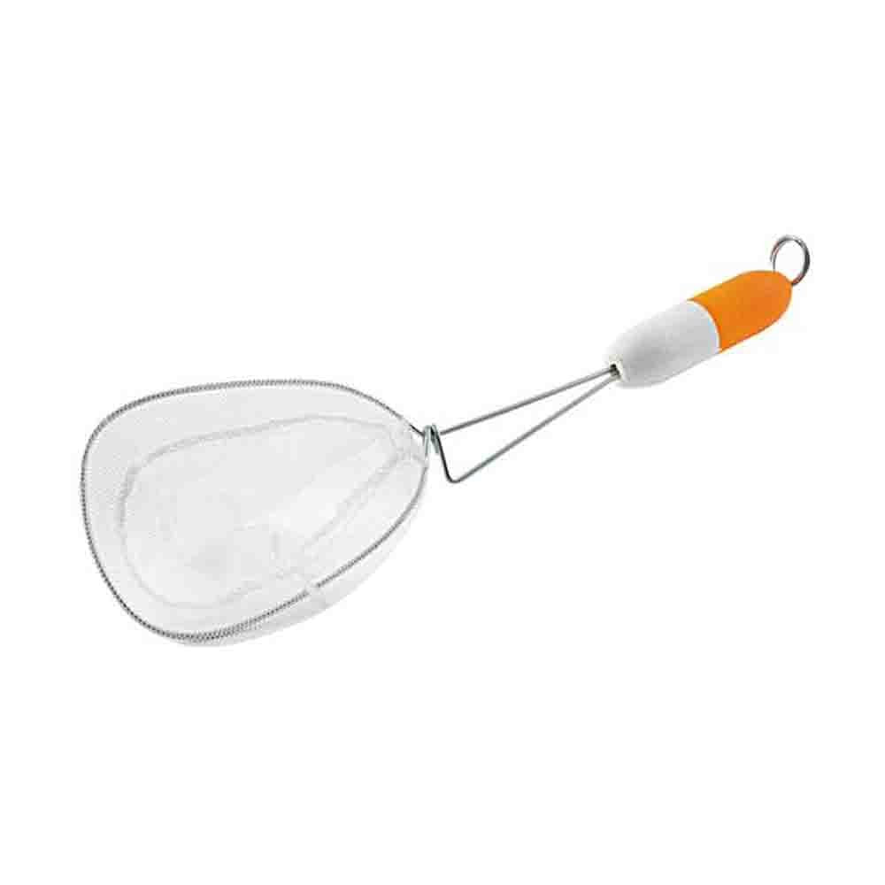 Celsius Floating Minnow Bucket Dip Net with orange and white floating handle