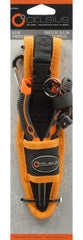Celsius Ice Tool Kit sheath with locking strap, carabiner, and 20-inch adjustable lanyard for versatile carrying.
