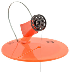 Celsius Up-Tip 10-inch round spool arm enabling smooth line feeding on ice