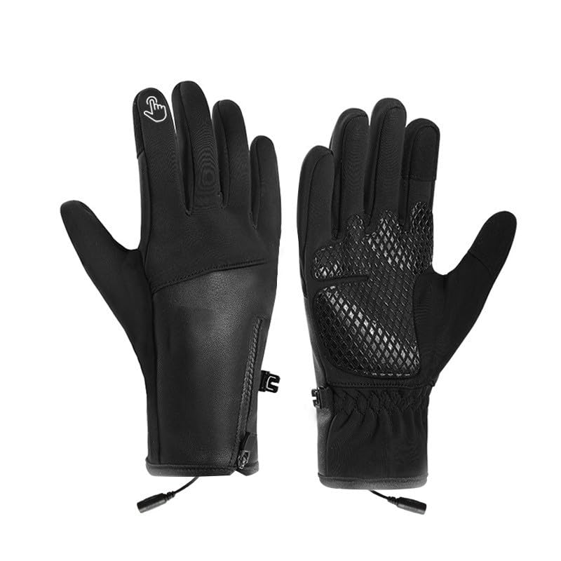 CENGNIAN heated gloves with touchscreen-friendly fingertips for easy phone use.