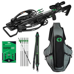 CenterPoint Hellion 400 crossbow in padded case protects gear during transport.