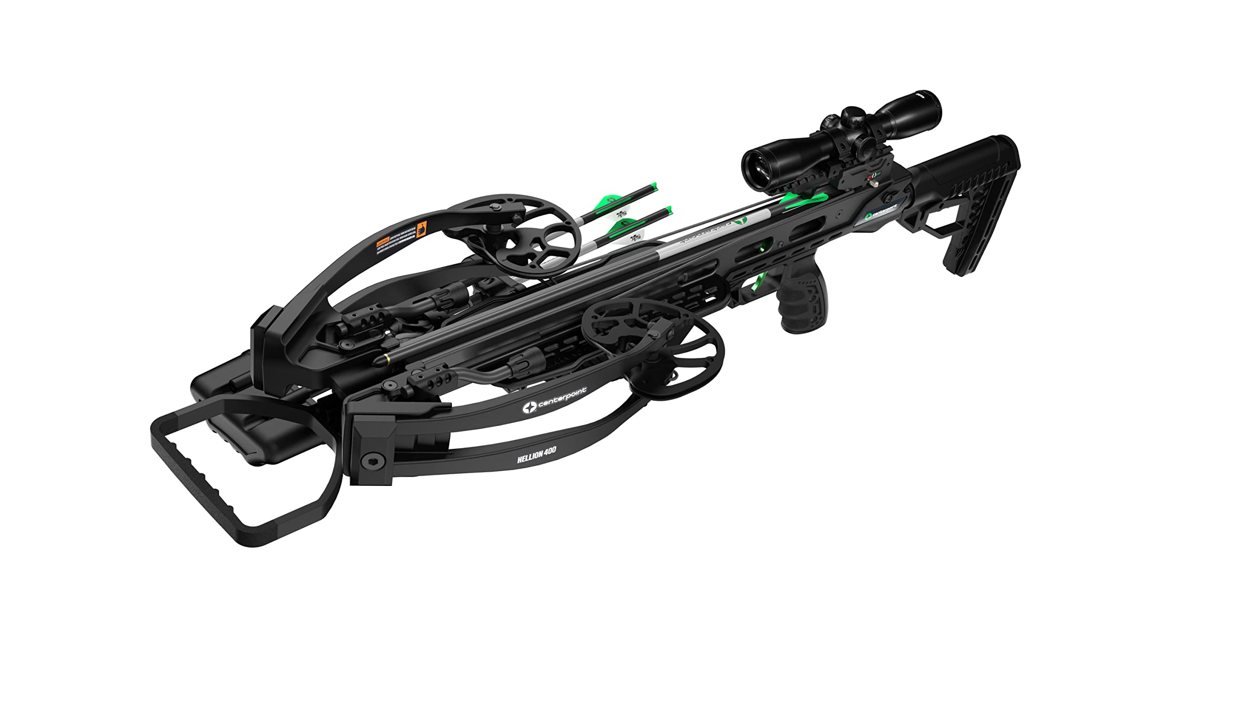 CenterPoint Hellion 400 crossbow with compact design for tight spaces.