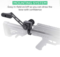 CenterPoint Power Draw Crossbow Crank reduces draw weight up to 70 percent for easier cocking.
