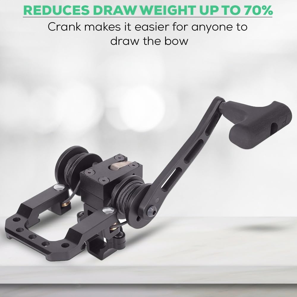 CenterPoint Power Draw Crossbow Crank ambidextrous design supports both-handed shooters.