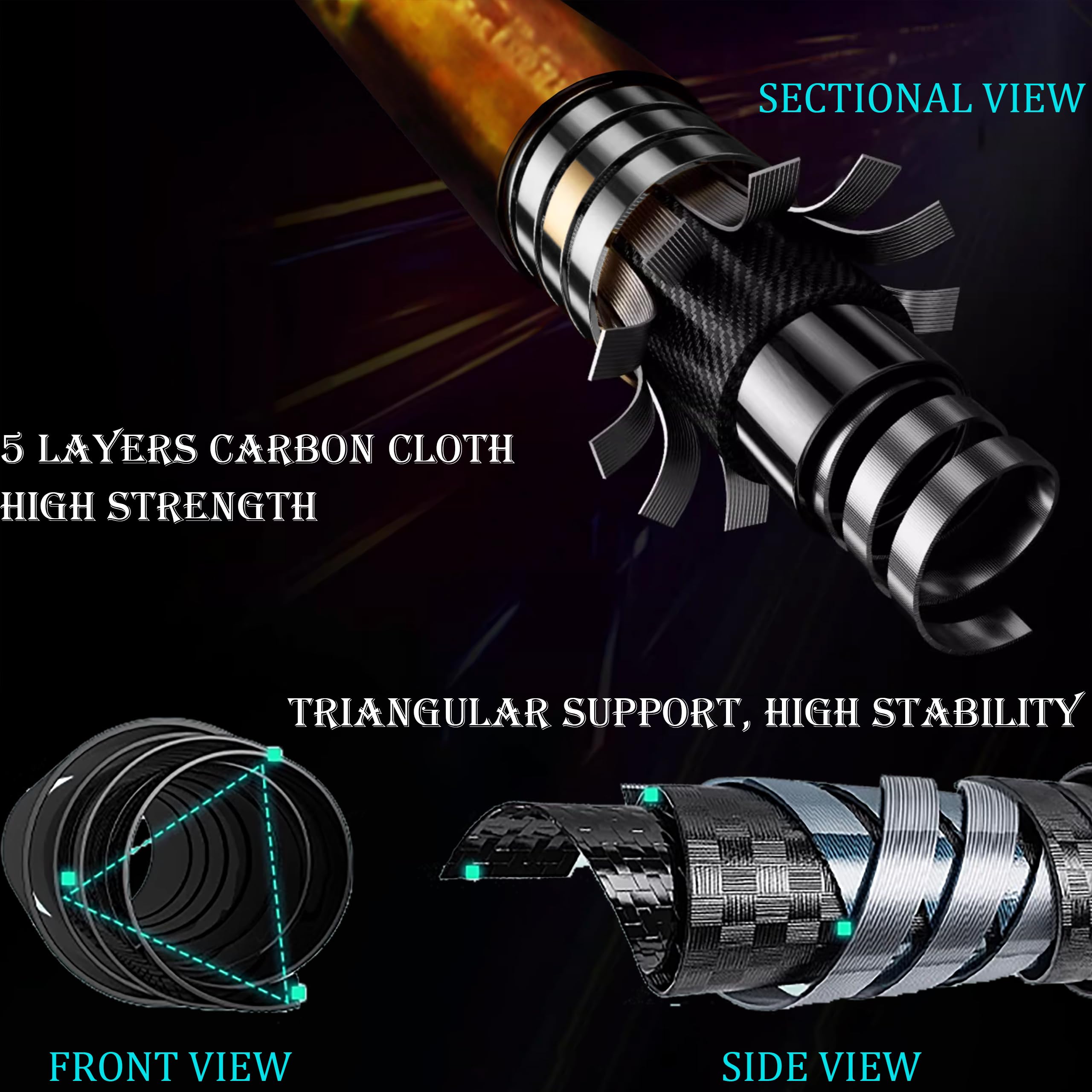 CENWTY removable tips allow rapid switching to hunting setups.