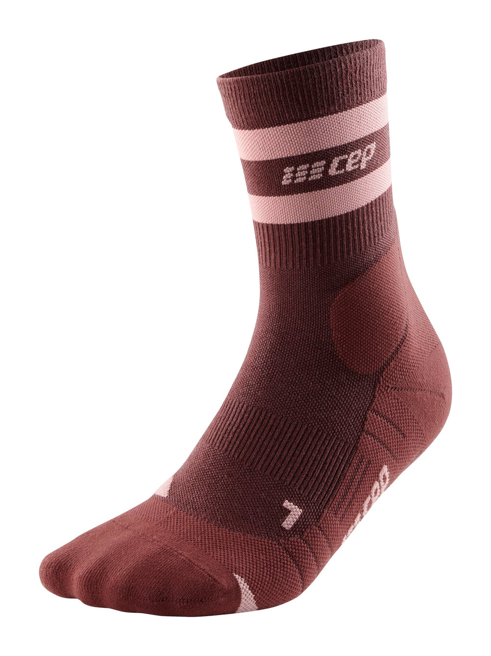 CEP 80's Hiking sock toe box fit improves comfort for varied feet.