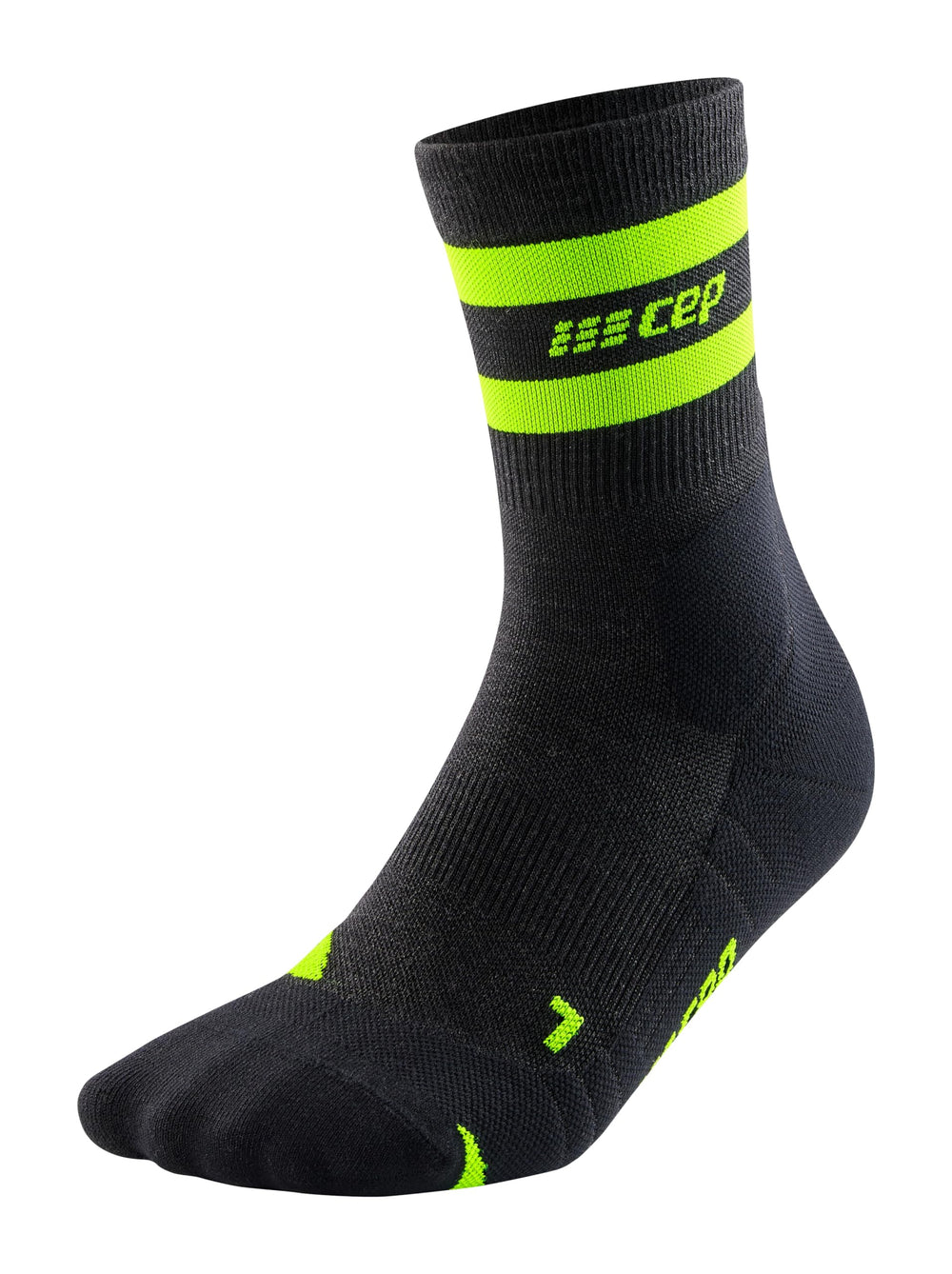 CEP 80's hiking socks stonegrey green colorway for versatile outdoor outfits.