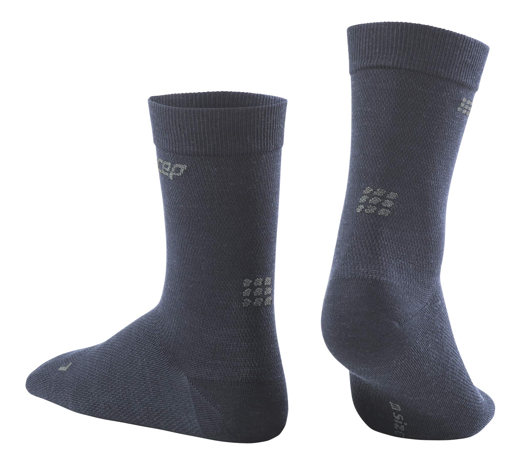 CEP Allday Merino Mid Cut close-up reveals fine knit for all-day comfort