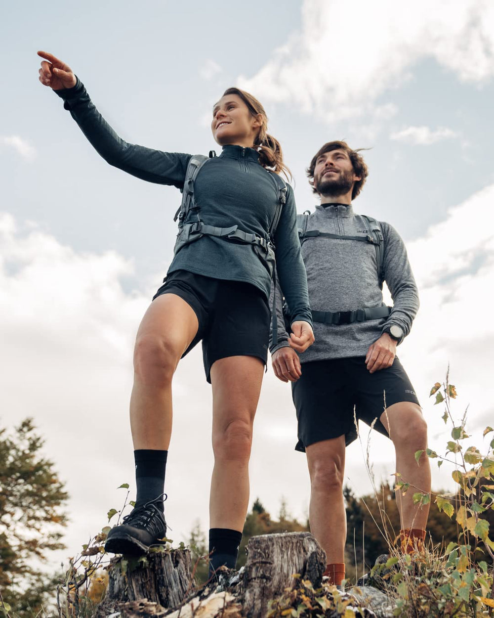 CEP Hiking Light Merino Tall Socks breathable calf knit keeps cool on trails