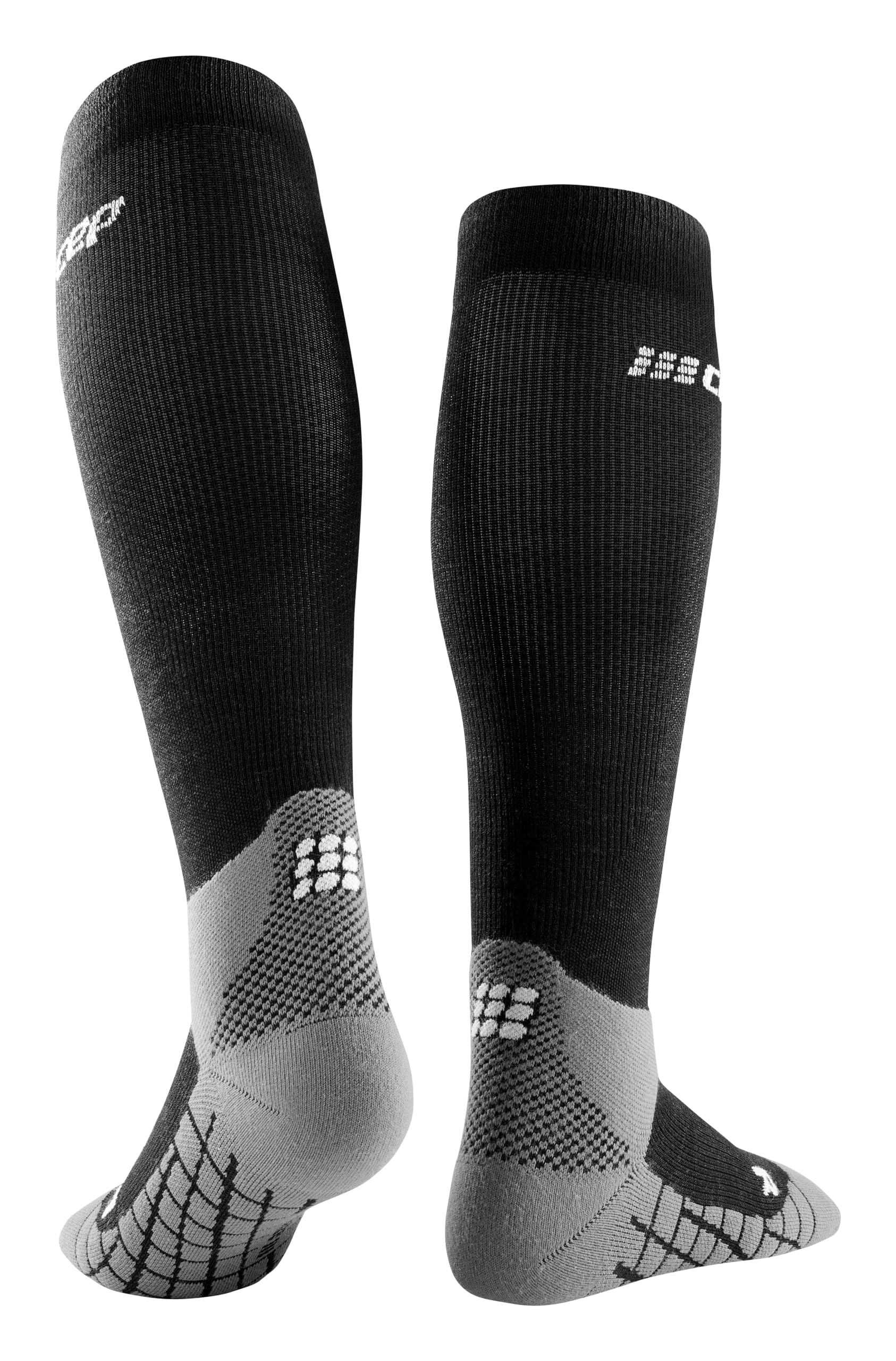 CEP Hiking Light Merino Tall Socks redesigned foot bed grip for boot traction