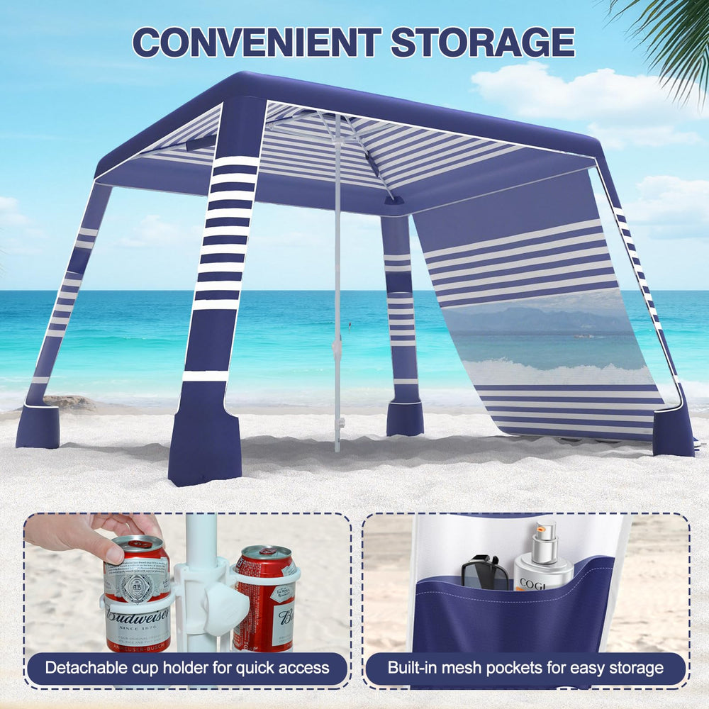cepkquis Beach Tent ideal for beach, lawn, and garden outings.