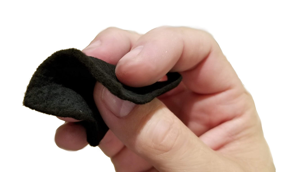 Cerebrum Shoppe char cloth ready surface for embers, ideal for spark-based starting.