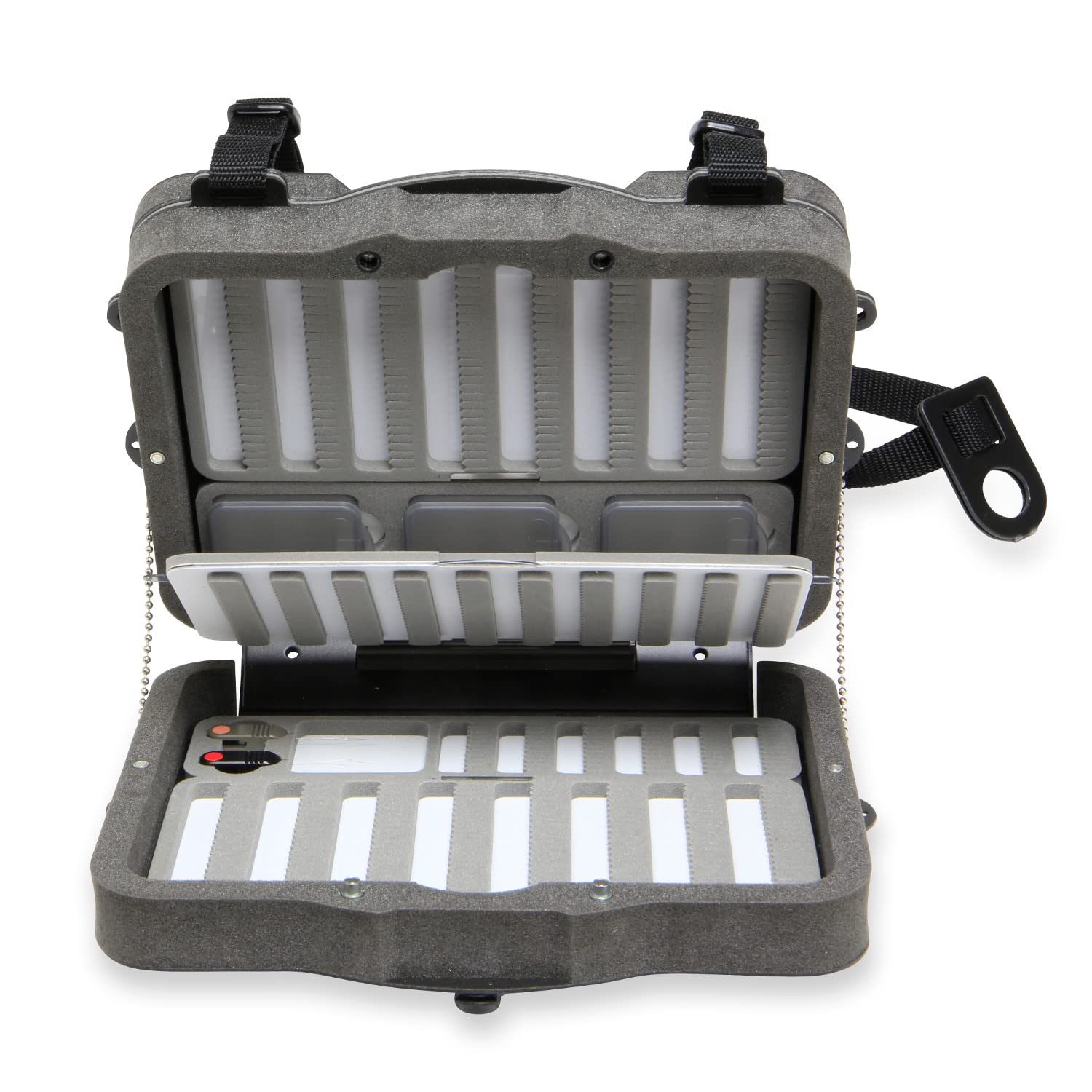 CFA-830 opened to show foam changers and compartments