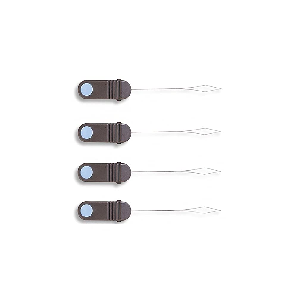 C&F Design spare threaders 4-pack standard size blue dot close-up (CF601)