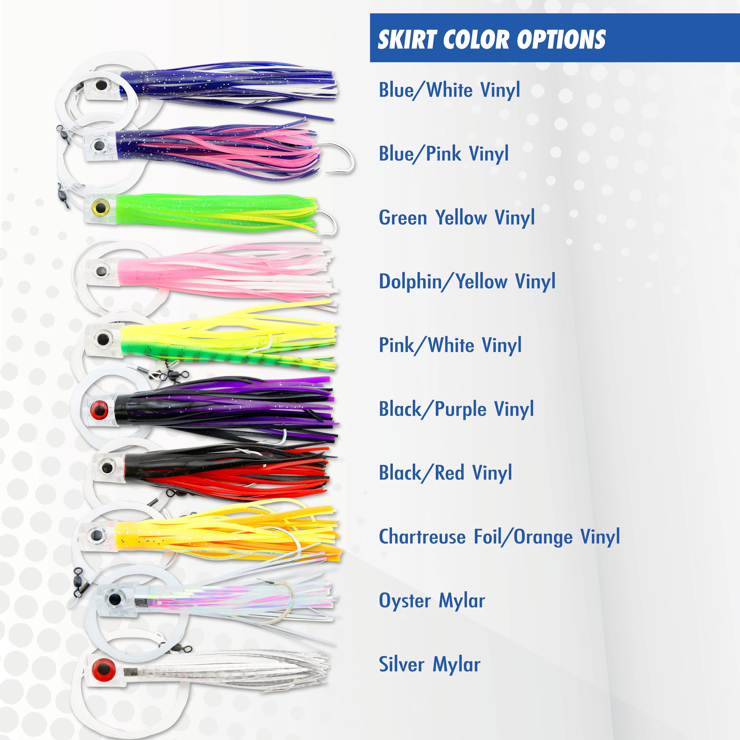 C&H Lures Lil Stubby Rig fully rigged at 6 ft length for offshore trolling