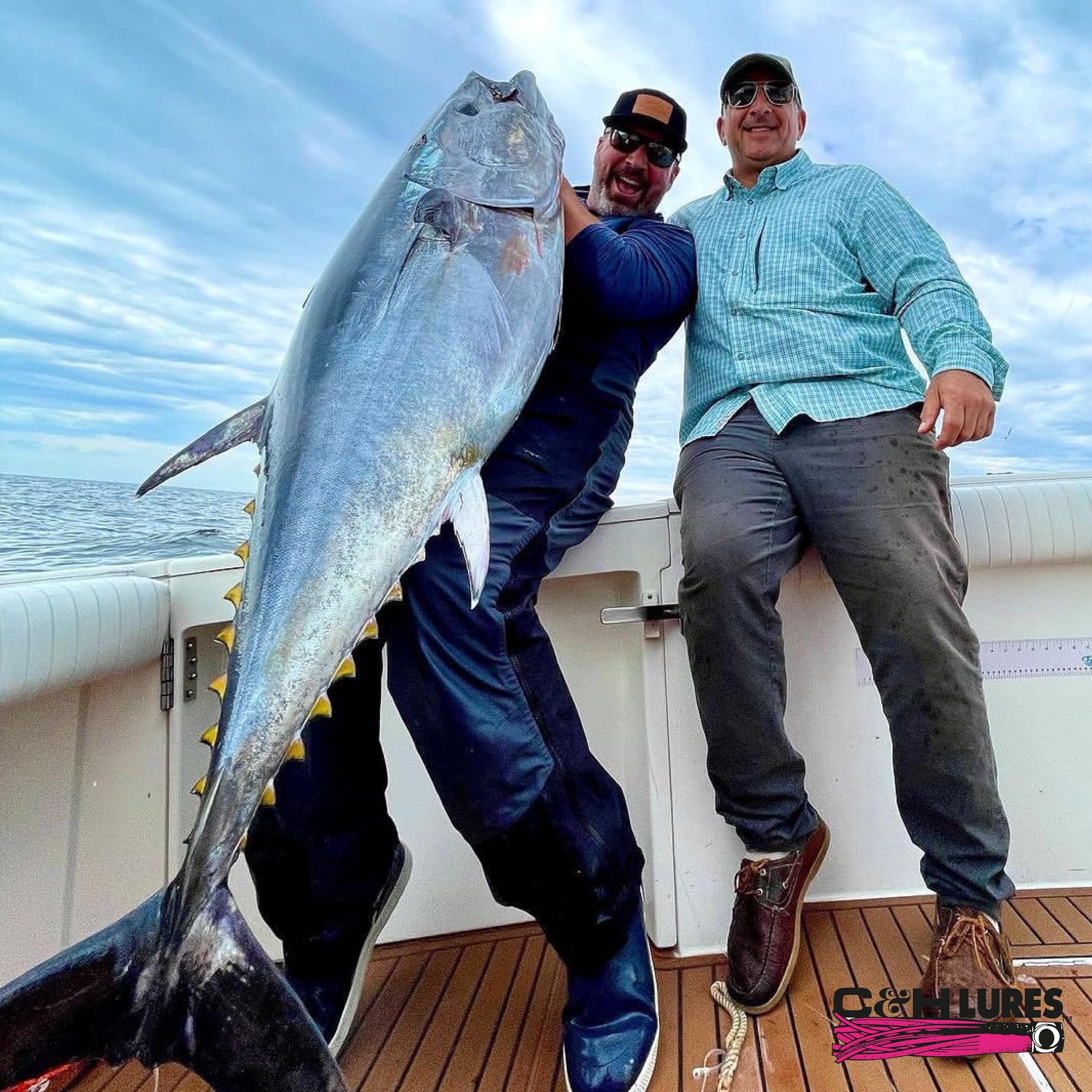 C&H Lures Lil Stubby Rig in action during saltwater trolling setup