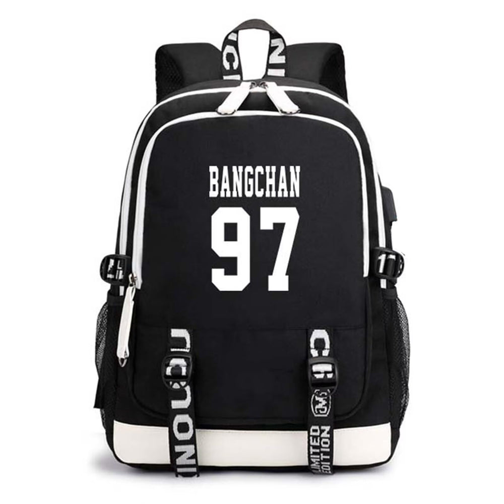 CHAIRAY Skz Canvas Backpack front pocket with USB port for on-the-go charging and easy gadget access