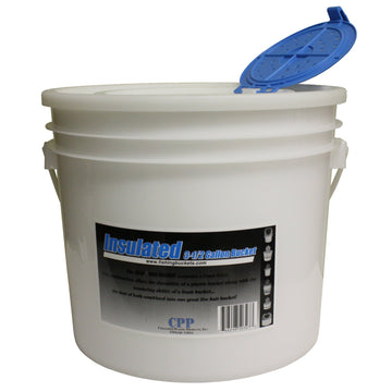 Challenge Plastics 50327 insulated bait bucket with lid keeps bait fresh on the go