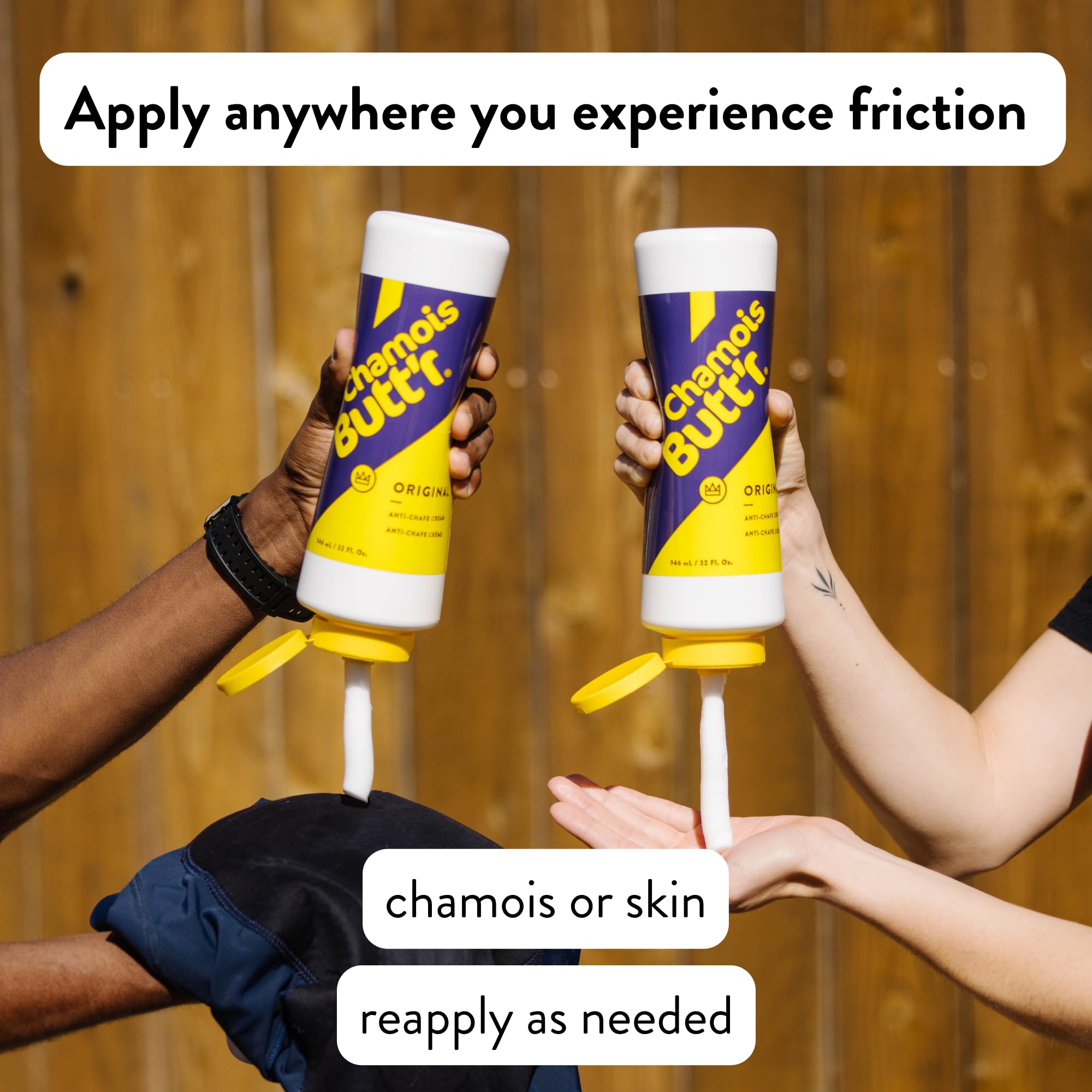 Chamois Butt'r 32-ounce tube label emphasizing value size