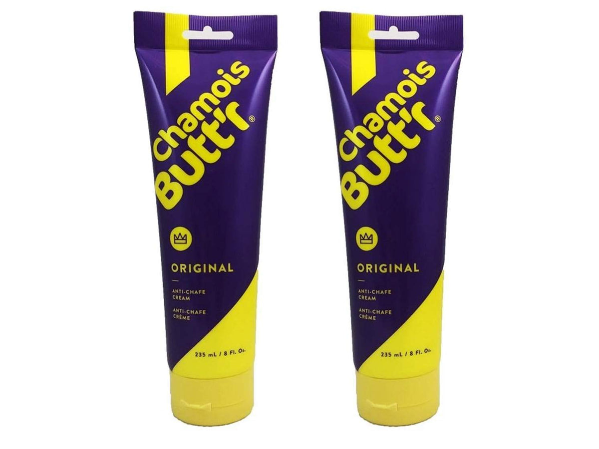 Chamois Butt'r Original anti-chafe cream in an 8oz tube ready for long rides.
