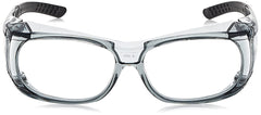 Wrap-around frame and molded nose piece of Champion glasses