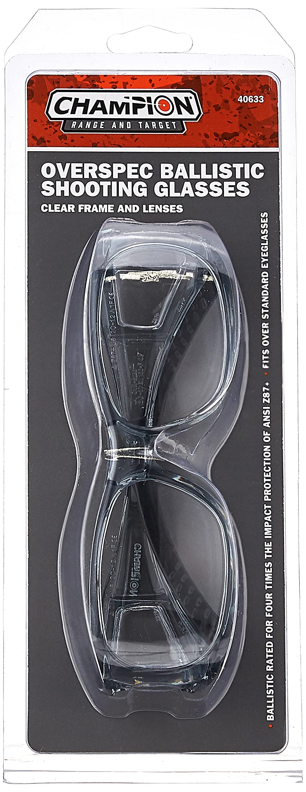 Scratch-resistant, two-piece lenses in Champion glasses