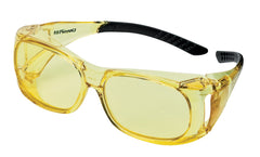 Champion Over-Spec Ballistic Glasses Amber with wrap-around design for prescription wearers