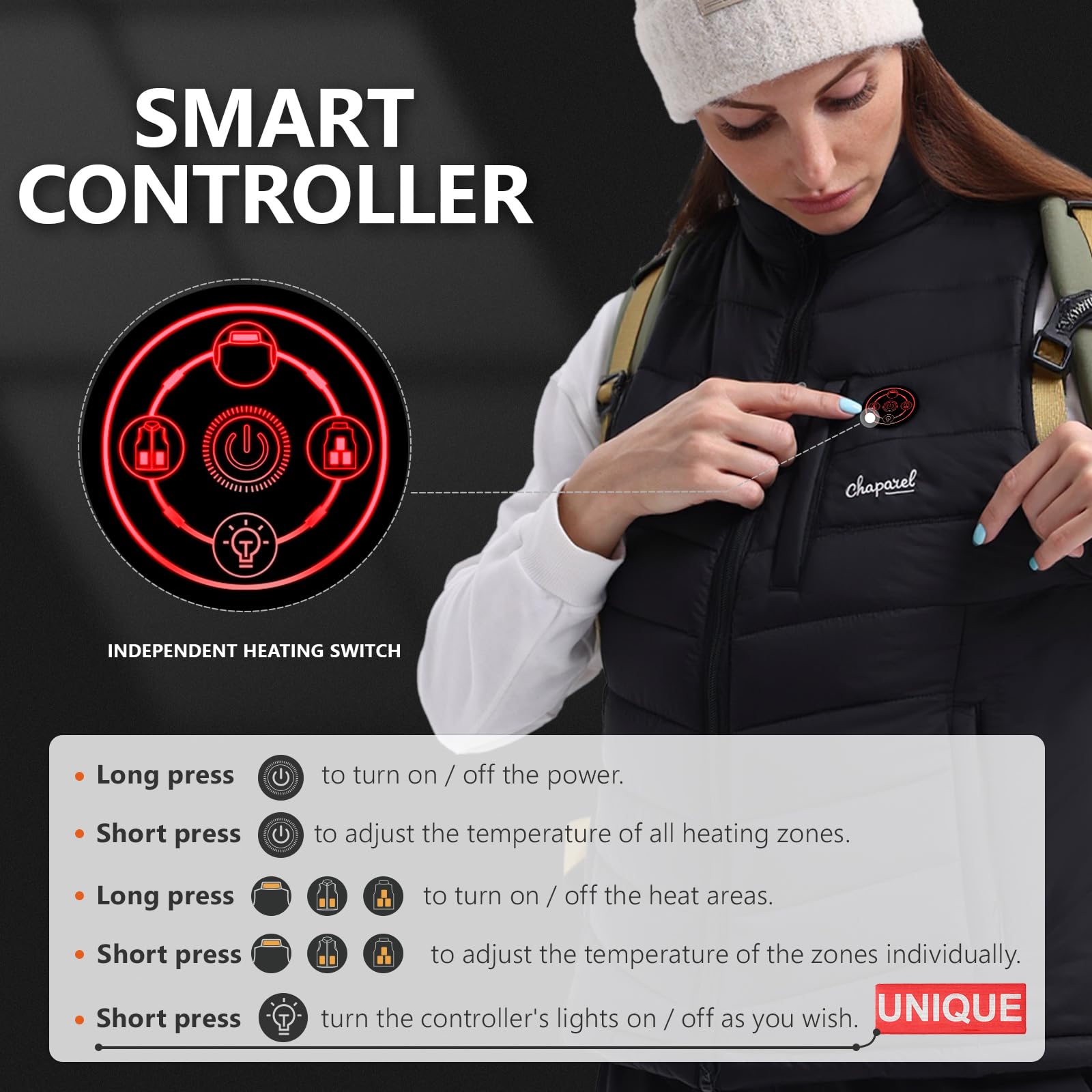 CHAPAREL lightweight vest offers mobility without bulk for outdoor activities