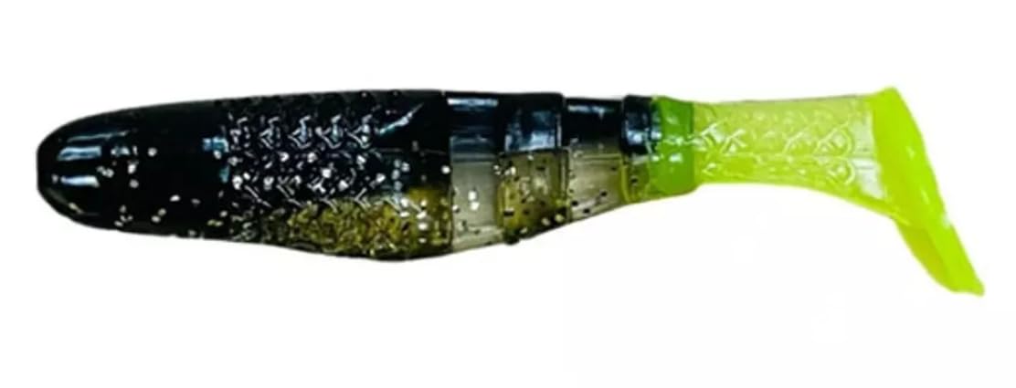 Charlie Brewer's Stardust double-action minnow in water, ideal for crappie and bass